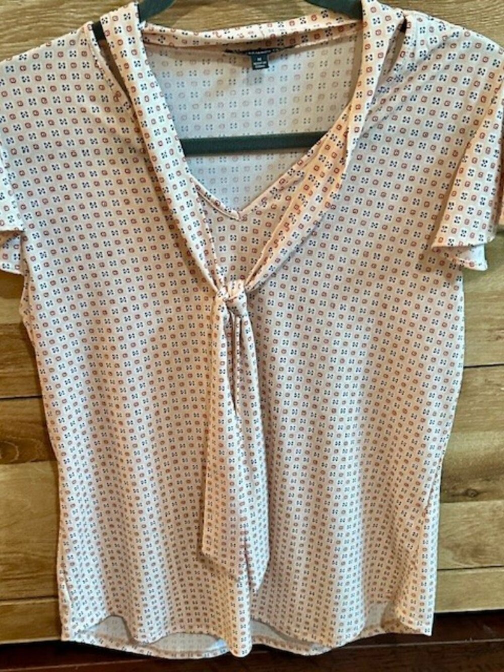 Adrianna Papell Women’s Tie Front Top – Size Medium